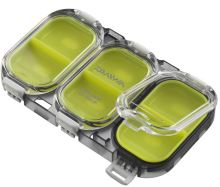 Daiwa Vodotěsná Krabička Waterproof Sealed Unit Case 600 Zelená - 6 Přihrádek (1)