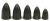 Fox Rage Zátěž Tungsten Bullet Weights 3 ks