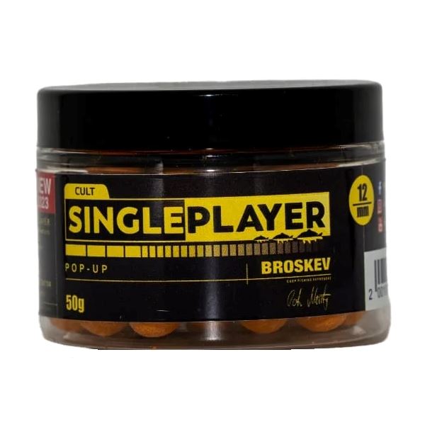 Singleplayer Plovoucí Boilies Pop-Up Boilies Broskev 50 g - 12 mm