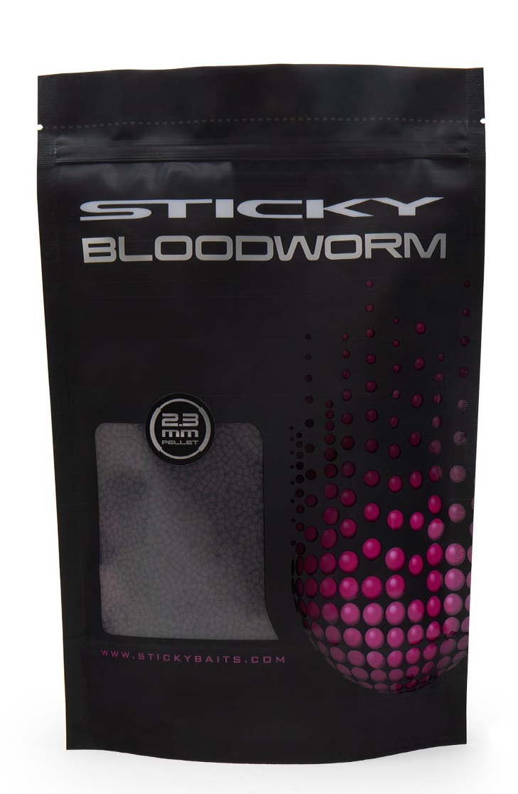 Levně Sticky baits pelety bloodworm - 900 g 2,3 mm