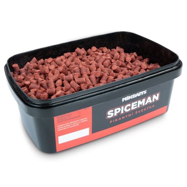 Mikbaits Spiceman Pelety Pikantní švestka 700 g 6 mm