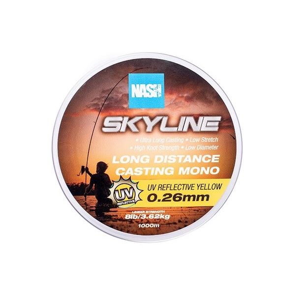 Nash Vlasec Skyline Mono UV Yellow 1000 m