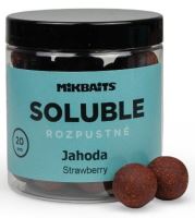 Mikbaits Rozpustné Boilie Soluble Jahoda 250 ml - 20 mm