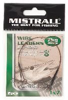 Mistrall Ocelové Lanko Wire Leaders 30 cm-7 kg