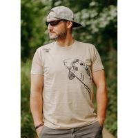 Giants Fishing Tričko Pánské Plavající Kapr Béžové (1)