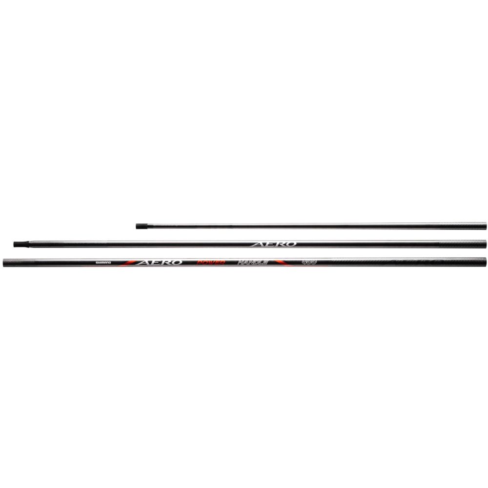 Shimano podběráková tyč aero power carp landing net handle - 4 m 3-díly