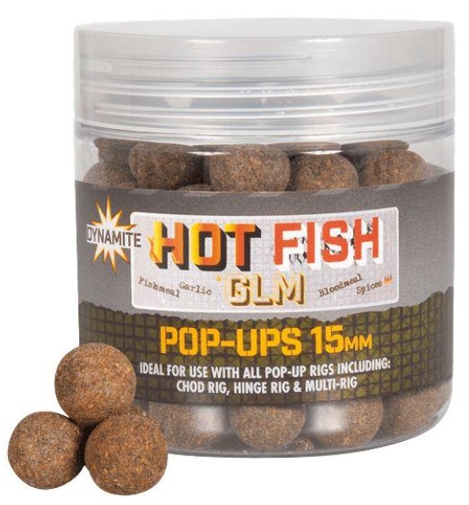 Dynamite baits pop ups hot fish glm 15 mm