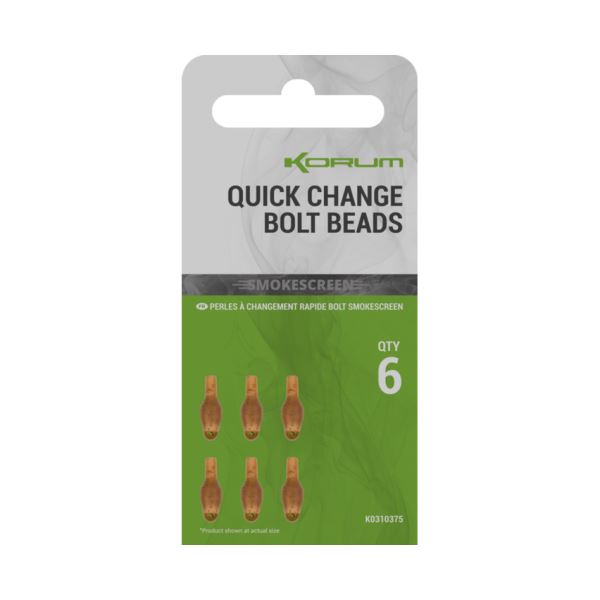 Korum Montáž Smokescreen Quick Change Bolt Beads 6 ks