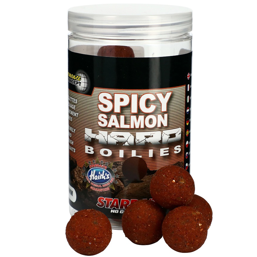 Levně Starbaits boilie hard baits spicy salmon 200 g - 20 mm