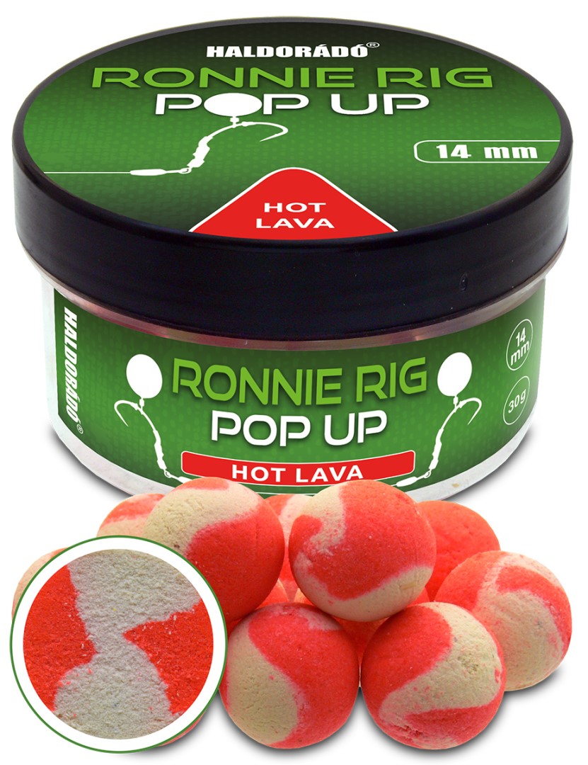 Haldorádó plovoucí boilie pop-up ronnie rig 30 g 14 mm - hot lava