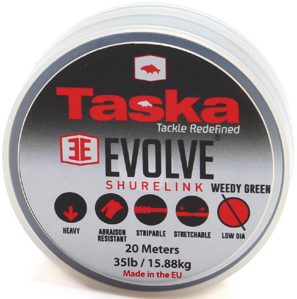 Taska evolve shurelink návazcová šňůrka s potahem green 20 m-nosnost 35 lb