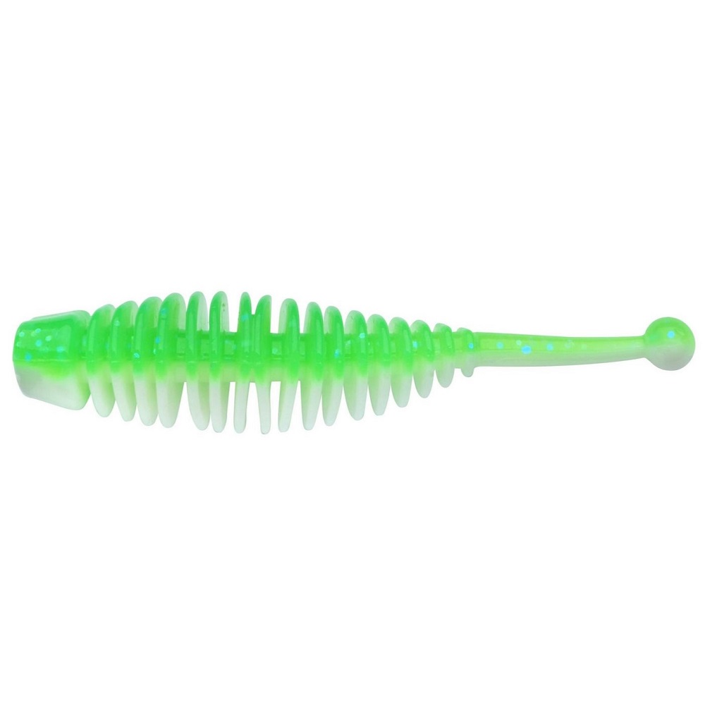 Levně Berkley gumová nástraha powerbait power naiad spring green white - 3 cm 12 ks