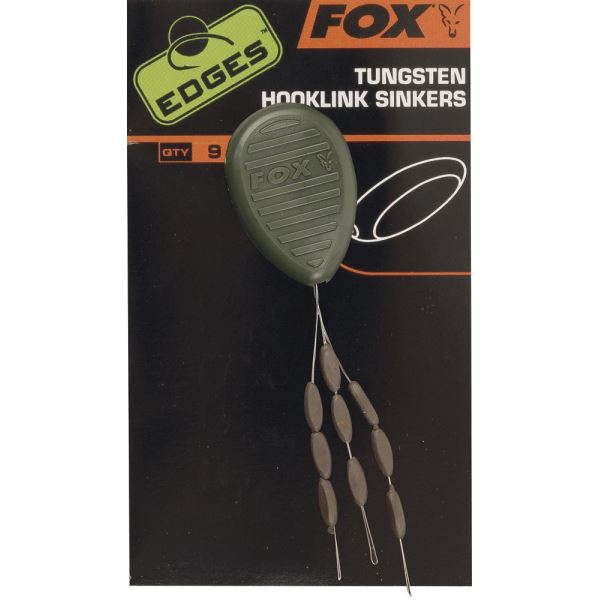 Fox Zátěž na montáž Tungstein Hooklink Sinkers Trans Khaki 9 ks