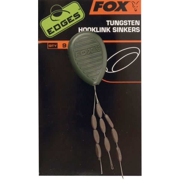 Fox Zátěž na montáž Tungstein Hooklink Sinkers Trans Khaki 9 ks