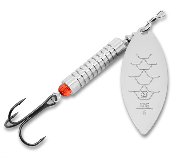 Levně Delphin třpytka rotačka spear metal - 17 g vel. 5