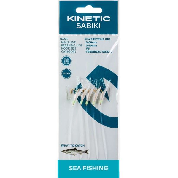 Kinetic Návazec Sabiki SilverStrike Fishskin Flash 130 cm