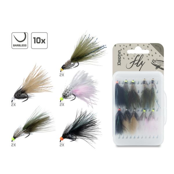 Delphin Sada Umělých mušek FLY Wild Trout 10 ks