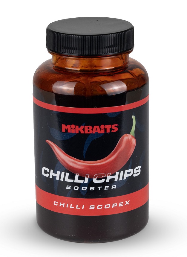 Levně Mikbaits chilli chips booster chilli scopex 250 ml