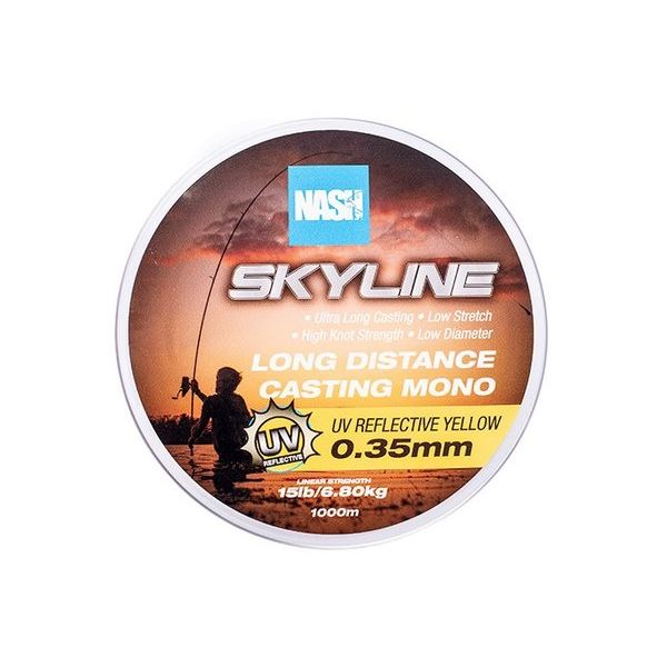 Nash Vlasec Skyline Mono UV Yellow 1000 m