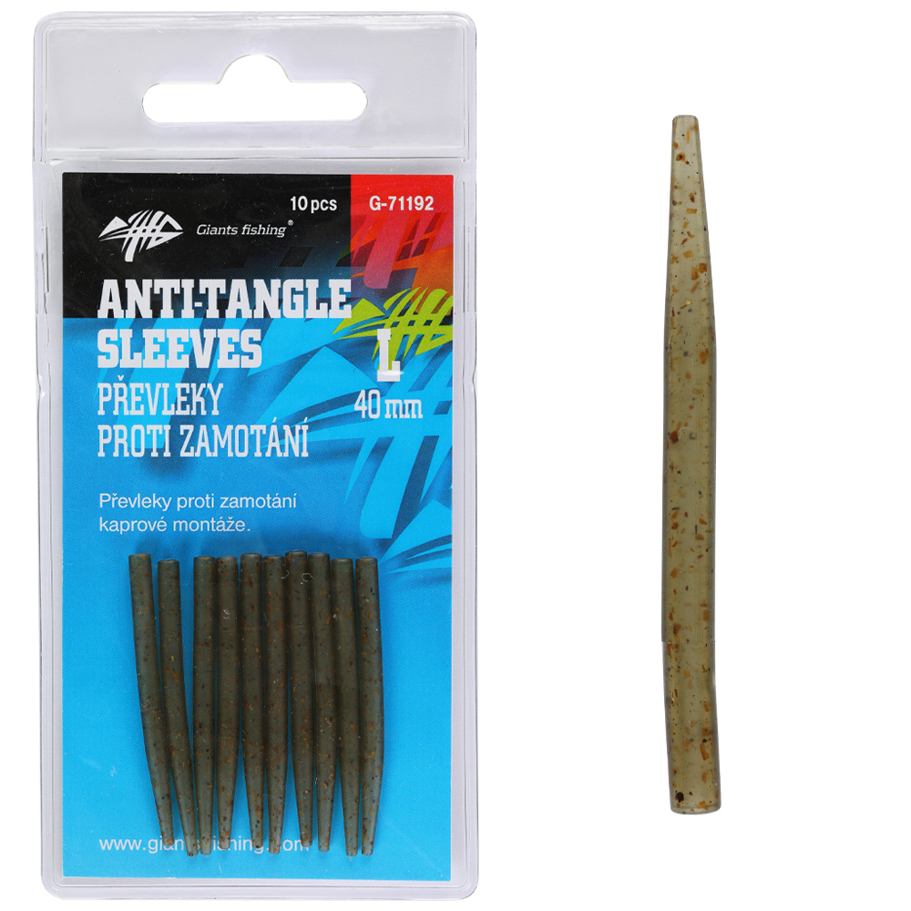 Giants fishing převleky proti zamotání anti-tangle sleeves 10 ks - l 40 mm