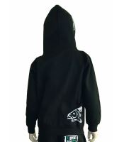 R-SPEKT Dětská Mikina Zipová S Kapucí Carper Kids Black (2)