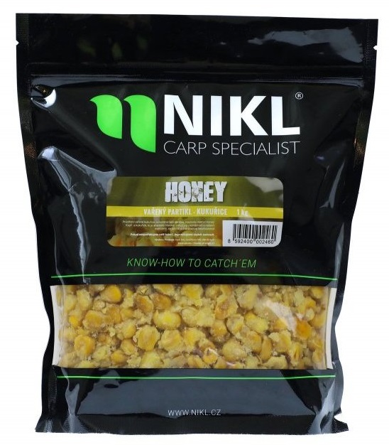 Nikl vařený partikl kukuřice 1 kg - honey