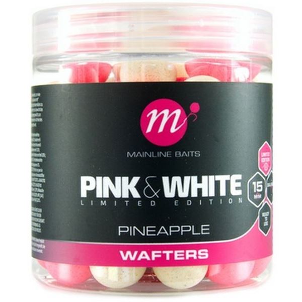 Mainline Boilies Fluro Pink White Wafters Pineapple 15 mm