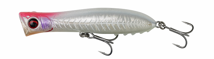 Levně Savage gear wobler gravity popper floating white glow - 9 cm 13,5 g