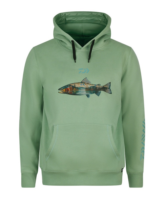 Daiwa mikina hoodie trout - l