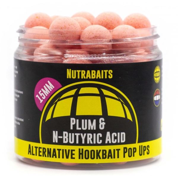 Nutrabaits Plovoucí Boilie Pop-Up Plum & N-Butyric Acid 15mm