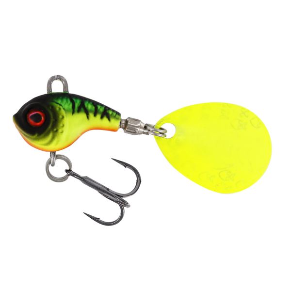 Westin Nástraha Dropbite Tungsten Spin Tail Jig Firetiger