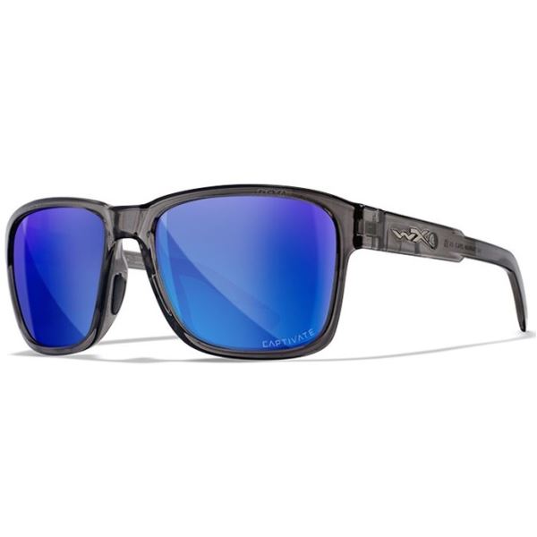 Wiley X Polarizační Brýle Trek Captivate Polarized Blue Mirror Smoke Grey Gloss Crystal Dark Grey