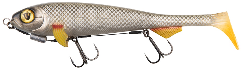 Levně Fox rage gumová nástraha super slick shad loaded uv silver ghost - 23 cm