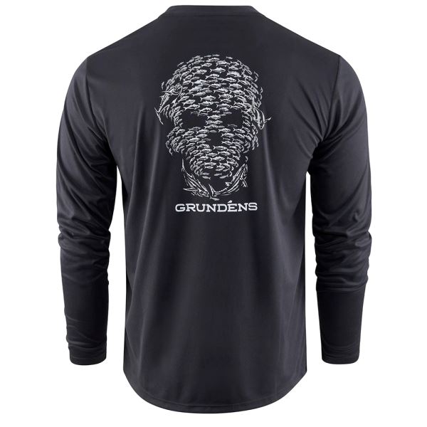 Grundéns Funkční UV Triko Bait Ball LS Tech Tee Black