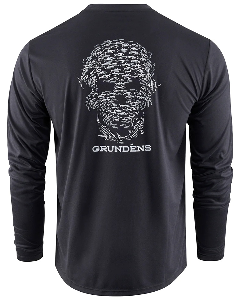 Grundéns funkční uv triko bait ball ls tech tee black - xxl