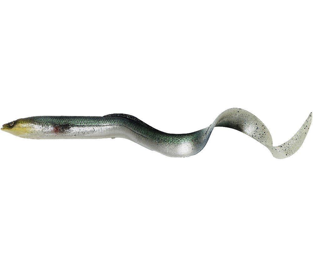 Savage Gear Gumová Nástraha 3D Real Eel Bulk Green Silver