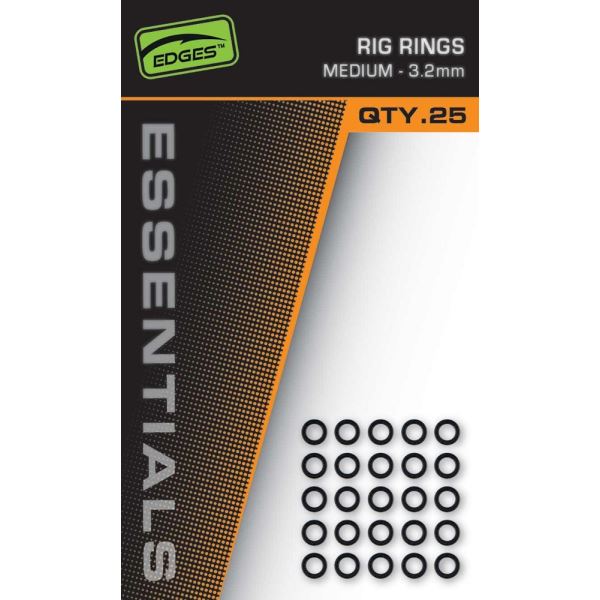 Fox Kroužky Edges Essentials Rig Rings 25 ks