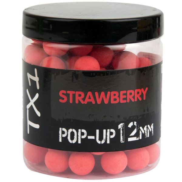 Shimano Plovoucí Boilie TX1 Pop Up Strawberry Fluoro Red