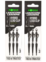 Korda Návazce Kable Leadcore Leader Hybrid Lead Clip 50 cm (1)
