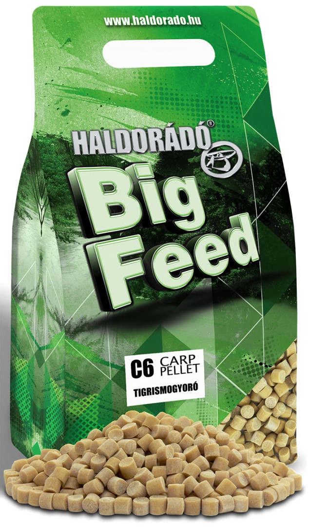 Haldorádó pelety big feed c6 pellet 2 kg 6 mm - tygří ořech