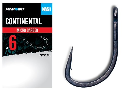 Nash háčky continental micro barbed 10 ks - velikost 4