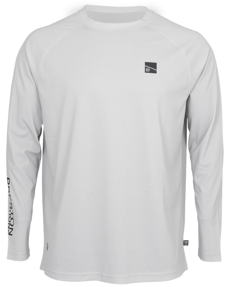 Preston innovations triko grey performance sun shirt upf-40 - s