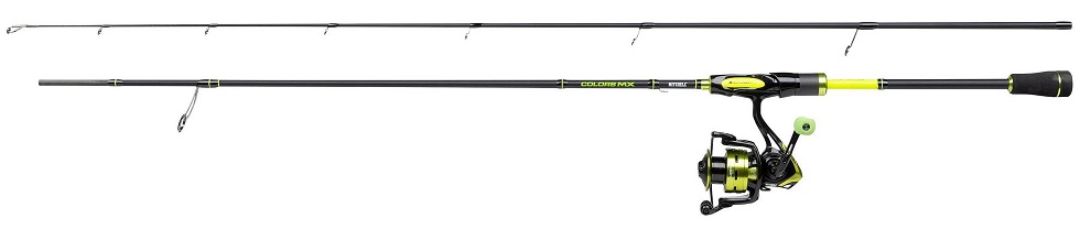 Levně Mitchell prut colors mx spinning combo neon 1,98 m 7-28 g + naviják 1000 fd