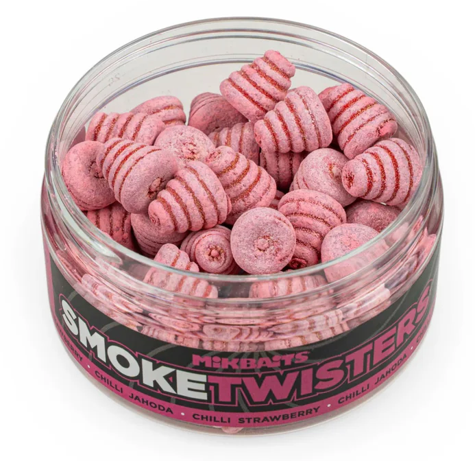 Levně Mikbaits smoke twisters 100 ml 12 mm - chilli jahoda