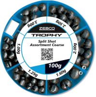 Zebco Sada Bročků Trophy Split Shot Assortment Coarse 100 g Zebco Sada Bročků Trophy Split Shot Assortment Coarse 100 g