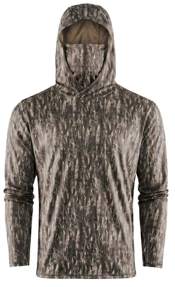 Grundéns triko tough sun masked hoodie marsch camo - l