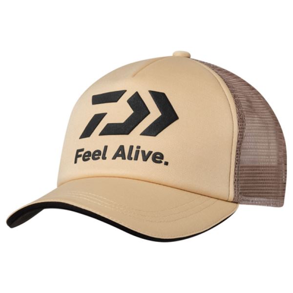 Daiwa Kšiltovka Feel Alive Soft Half Mesh Cap Cream Beige
