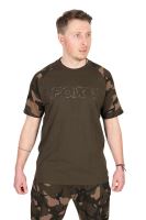 Fox Tričko Khaki Camo Outline T-Shirt - M