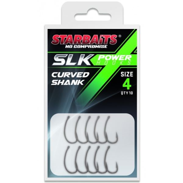 Starbaits Háček Power Hook Ptfe Coated Curved Shank 10 ks