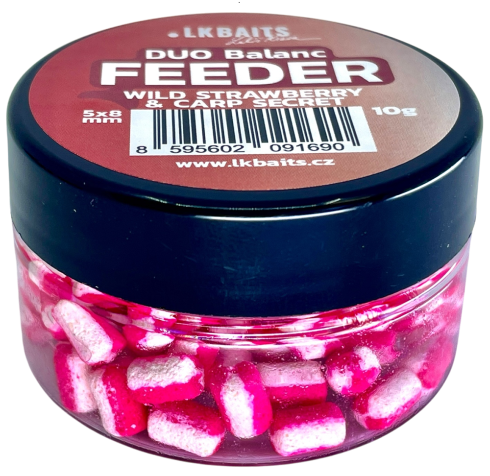 Lk baits duo balanc feeder 5x8 mm 10 g - wild strawberry a carp secret